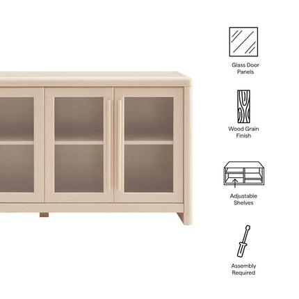 Modway EEI-7287 Evren 4-Door Sideboard Storage Display Cabinet Modway