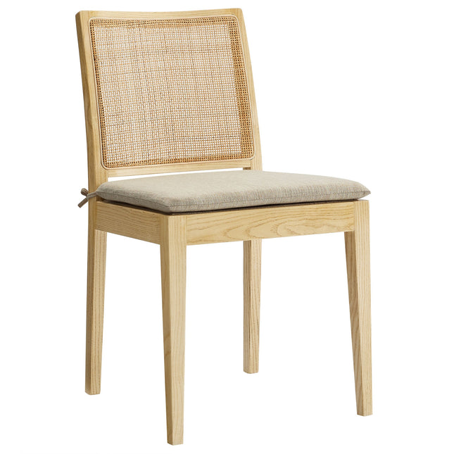 Modway EEI-7288 Ovard Wood and Rattan Dining Chair Modway