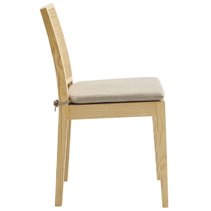 Modway EEI-7288 Ovard Wood and Rattan Dining Chair Modway