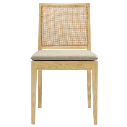 Modway EEI-7288 Ovard Wood and Rattan Dining Chair Modway
