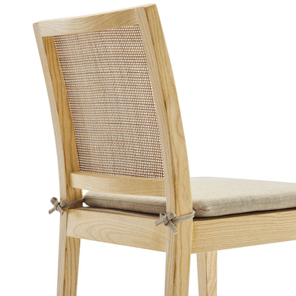 Modway EEI-7288 Ovard Wood and Rattan Dining Chair Modway
