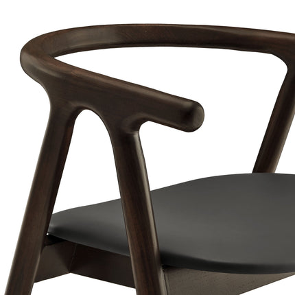 Modway EEI-7291 Henry Vegan Leather and Wood Dining Chair Modway