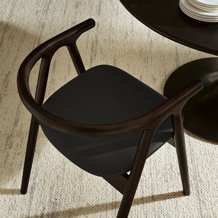 Modway EEI-7291 Henry Vegan Leather and Wood Dining Chair Modway