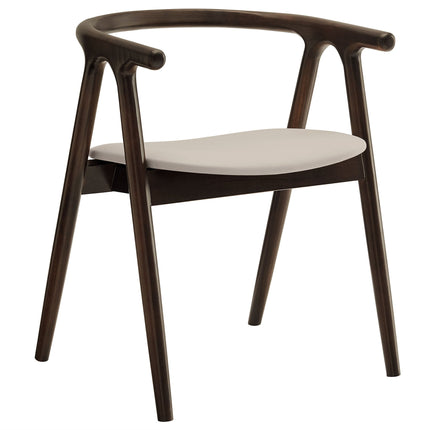 Modway EEI-7291 Henry Vegan Leather and Wood Dining Chair Modway