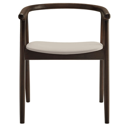 Modway EEI-7291 Henry Vegan Leather and Wood Dining Chair Modway