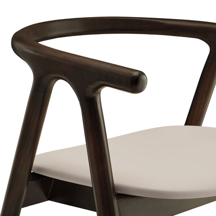 Modway EEI-7291 Henry Vegan Leather and Wood Dining Chair Modway