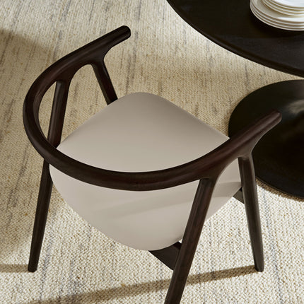 Modway EEI-7291 Henry Vegan Leather and Wood Dining Chair Modway