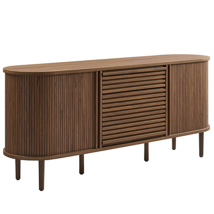 Modway EEI-7293 Harlan 67" Fluted Oval Sideboard Cabinet Modway