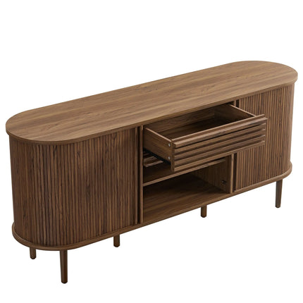 Modway EEI-7293 Harlan 67" Fluted Oval Sideboard Cabinet Modway