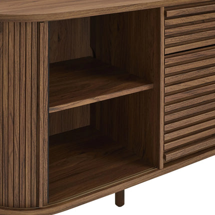Modway EEI-7293 Harlan 67" Fluted Oval Sideboard Cabinet Modway