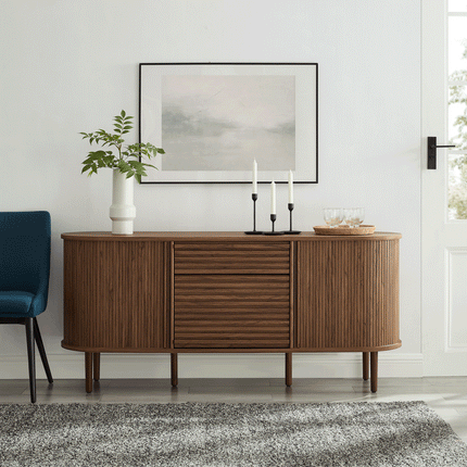 Modway EEI-7293 Harlan 67" Fluted Oval Sideboard Cabinet Modway