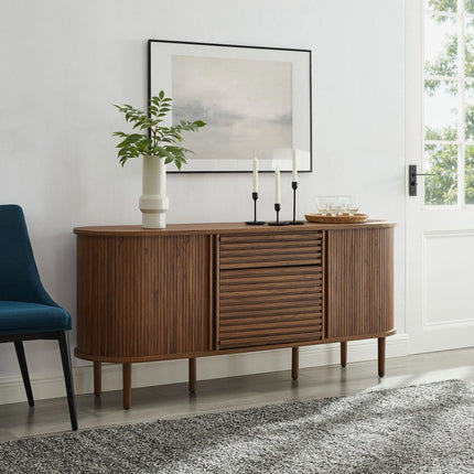 Modway EEI-7293 Harlan 67" Fluted Oval Sideboard Cabinet Modway