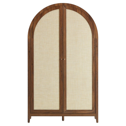 Modway EEI-7294 Calista 79" Tall Wide Rattan Arched Storage Cabinet Modway