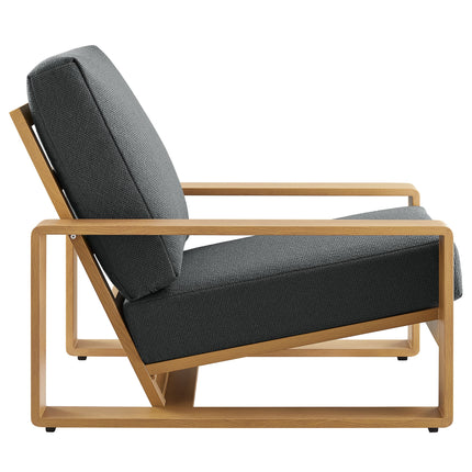 Modway EEI-7296 Lirienne Outdoor Patio Aluminum Faux Wood Armchair Modway