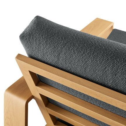 Modway EEI-7305 Lirienne Outdoor Patio Aluminum Faux Wood Armchairs Set of 2 Modway