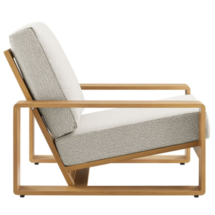 Modway EEI-7309 Lirienne 4-Piece Outdoor Patio Aluminum Faux Wood Furniture Set Modway