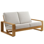 Ivory Natural / Aluminum Faux Wood