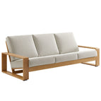 Ivory Natural / Aluminum Faux Wood