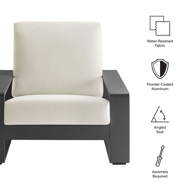 Modway EEI-7300 Lirienne Outdoor Patio Aluminum Armchair Modway