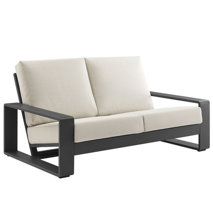 Modway EEI-7301 Lirienne Outdoor Patio Aluminum Loveseat Modway