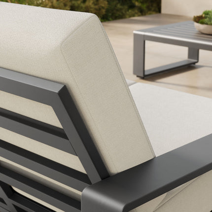 Modway EEI-7301 Lirienne Outdoor Patio Aluminum Loveseat Modway
