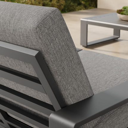 Modway EEI-7301 Lirienne Outdoor Patio Aluminum Loveseat Modway