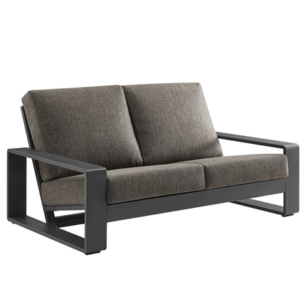 Modway EEI-7301 Lirienne Outdoor Patio Aluminum Loveseat Modway