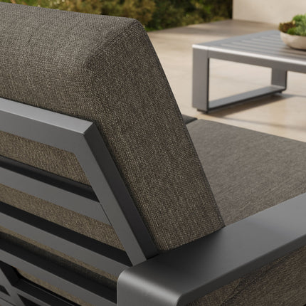Modway EEI-7301 Lirienne Outdoor Patio Aluminum Loveseat Modway