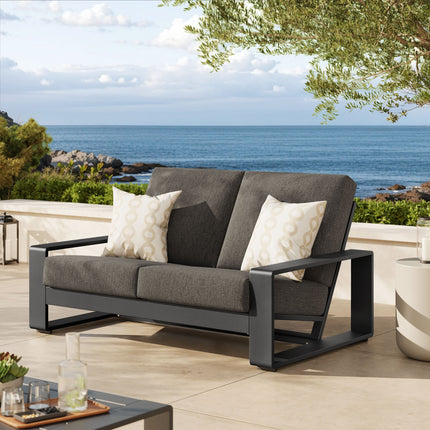 Modway EEI-7301 Lirienne Outdoor Patio Aluminum Loveseat Modway