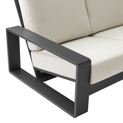 Modway EEI-7302 Lirienne Outdoor Patio Aluminum Sofa Modway