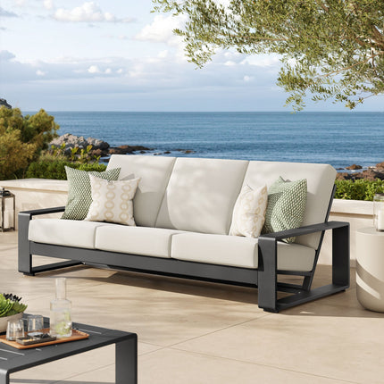 Modway EEI-7302 Lirienne Outdoor Patio Aluminum Sofa Modway