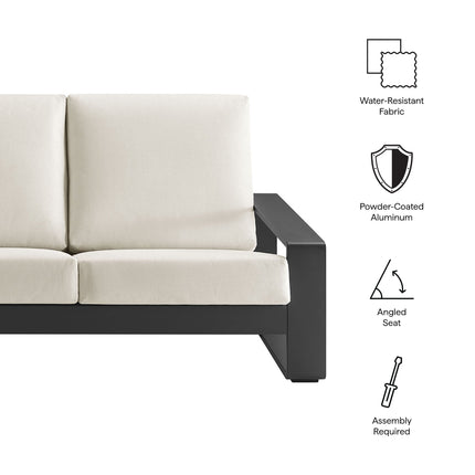 Modway EEI-7302 Lirienne Outdoor Patio Aluminum Sofa Modway