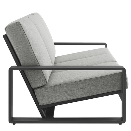 Modway EEI-7307 Lirienne 2-Piece Outdoor Patio Aluminum Furniture Set Modway