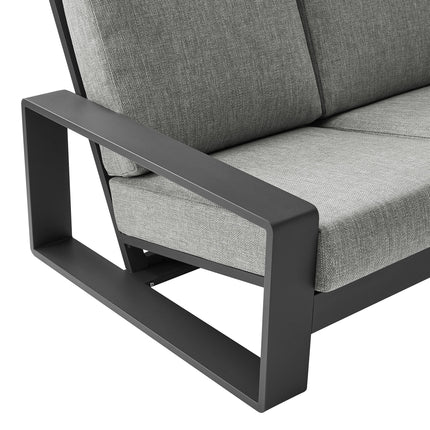 Modway EEI-7302 Lirienne Outdoor Patio Aluminum Sofa Modway