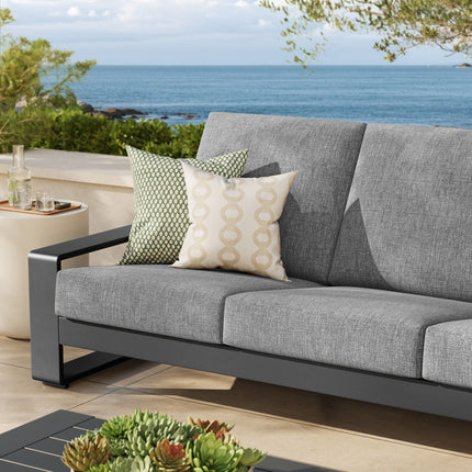 Modway EEI-7302 Lirienne Outdoor Patio Aluminum Sofa Modway