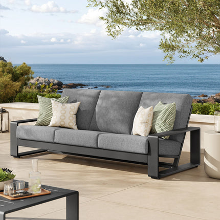 Modway EEI-7302 Lirienne Outdoor Patio Aluminum Sofa Modway