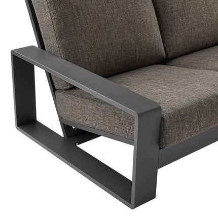Modway EEI-7302 Lirienne Outdoor Patio Aluminum Sofa Modway