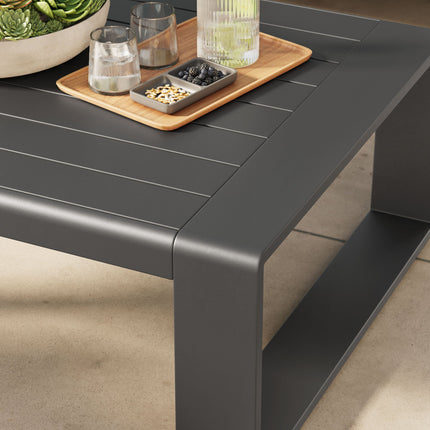 Modway EEI-7303 Lirienne Outdoor Patio Aluminum Coffee Table Modway