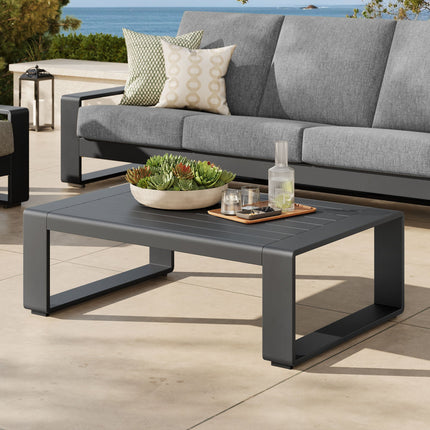 Modway EEI-7303 Lirienne Outdoor Patio Aluminum Coffee Table Modway