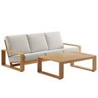Ivory Natural / Aluminum Faux Wood