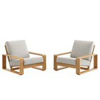 Ivory Natural / Aluminum Faux Wood