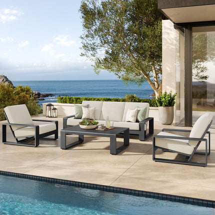 Modway EEI-7306 Lirienne 4-Piece Outdoor Patio Aluminum Furniture Set Modway