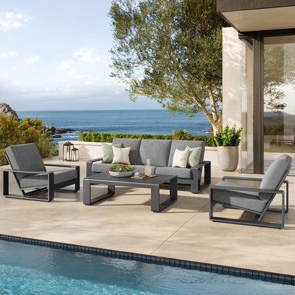 Modway EEI-7306 Lirienne 4-Piece Outdoor Patio Aluminum Furniture Set Modway