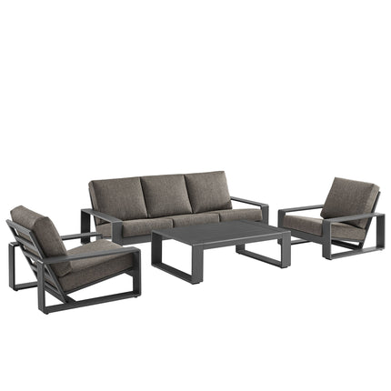 Modway EEI-7306 Lirienne 4-Piece Outdoor Patio Aluminum Furniture Set Modway