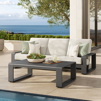 Modway EEI-7307 Lirienne 2-Piece Outdoor Patio Aluminum Furniture Set Modway