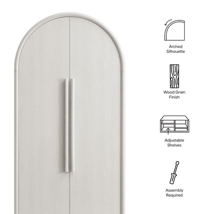Modway EEI-7313 Bellamy Tall Arched Storage Cabinet Modway