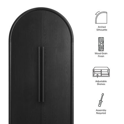 Modway EEI-7313 Bellamy Tall Arched Storage Cabinet Modway