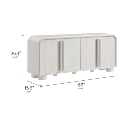 Modway EEI-7315 Bellamy Curved 4-Door Sideboard Cabinet Modway