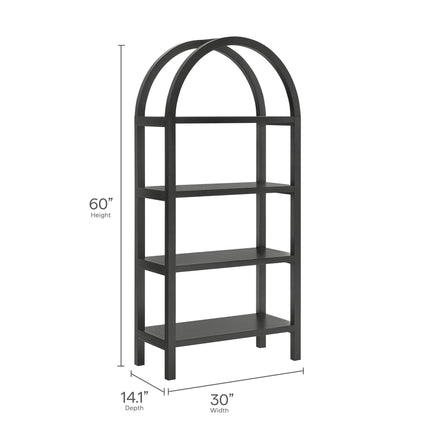 Modway EEI-7317 Vexley 60 Inch Arched Bookshelf Modway