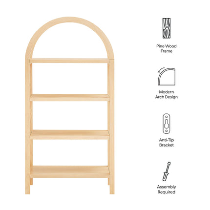 Modway EEI-7317 Vexley 60 Inch Arched Bookshelf Modway